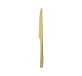 christofle stainless steel dessert knife - gold colour 4