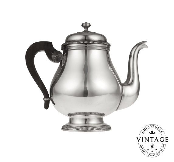 Vintage Silvered Teapot Lauzun - Front