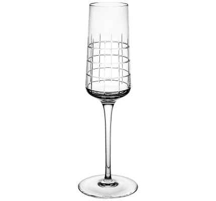 christofle set of 2 crystal champagne flutes 1