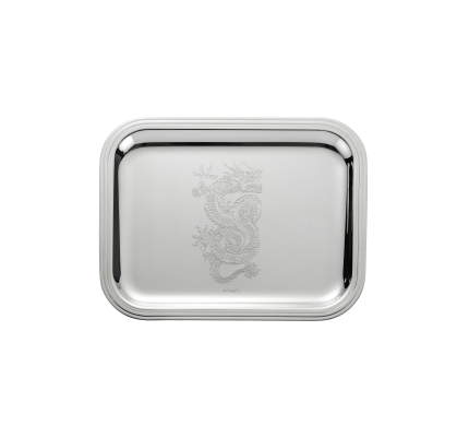 Silver plated tray 26 x 20 cm 2024 Chinese New Year