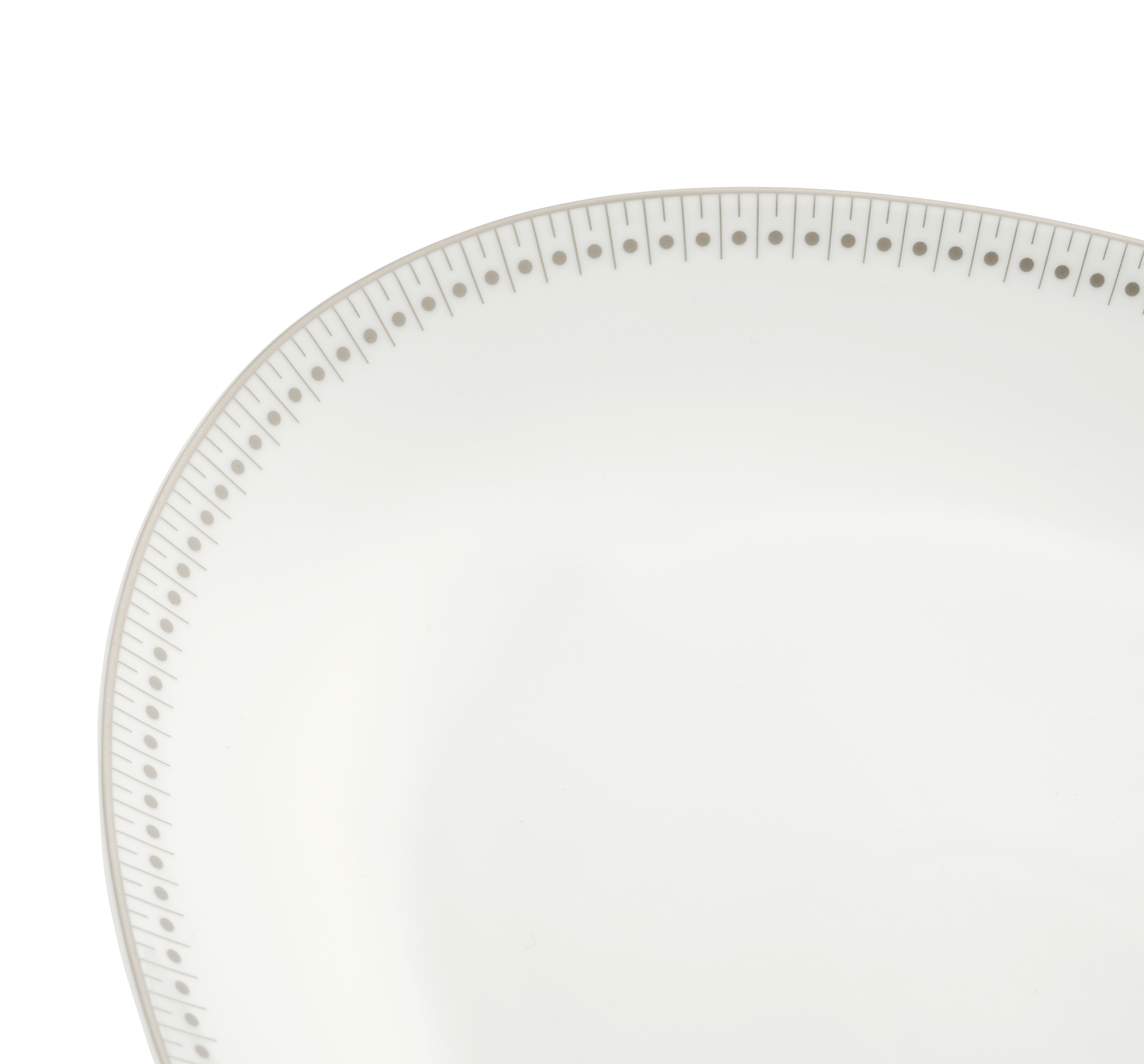 christofle plat ovale 38 cm en porcelaine finition platine 2