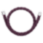 christofle Duo Complice Violet Leather Band for Bracelet