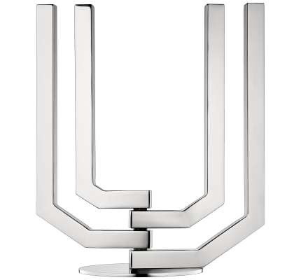 christofle four light candelabra arborescence  stainless steel 1
