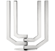 christofle Four light candelabra Arborescence  Stainless steel