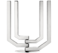 christofle four light candelabra arborescence  stainless steel 1