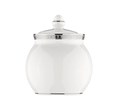 christofle porcelain sugar pot 1