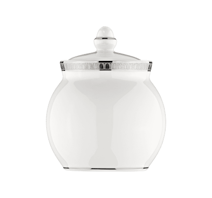 christofle porcelain sugar pot 1