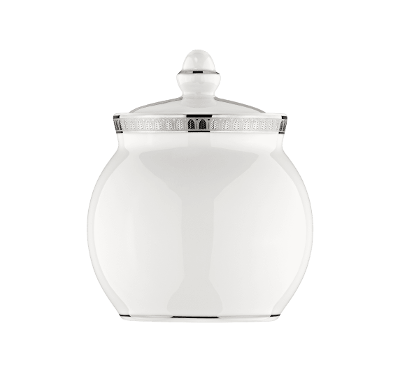 christofle porcelain sugar pot 1
