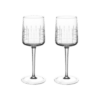 christofle Set of 2 crystal water glasses