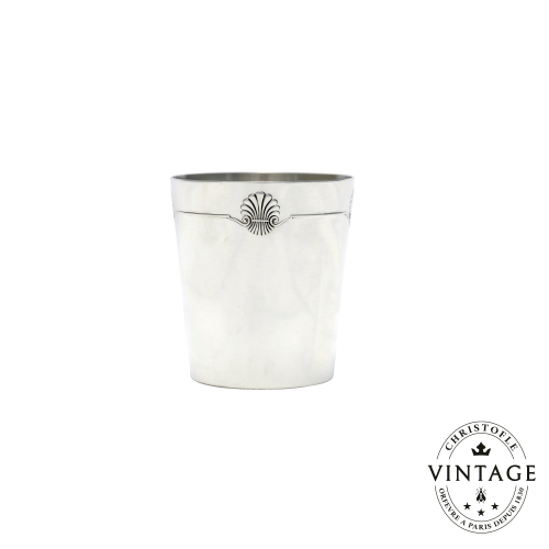christofle timbale argentée - vintage 1