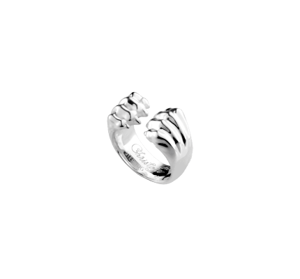 christofle sterling-silver open ring rhodium-plated 1