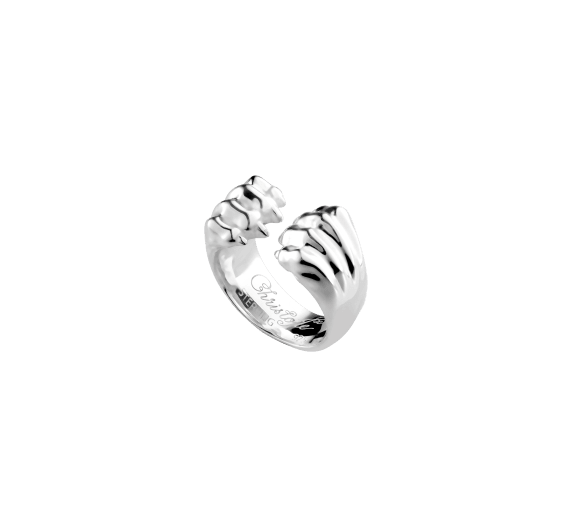 christofle sterling-silver open ring rhodium-plated 1