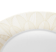 christofle dinner porcelain plate gold finish 1