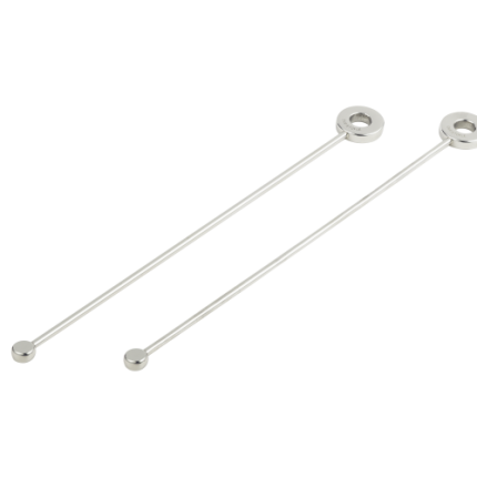 christofle set of 2 cocktail stirrers oh de christofle  stainless steel 0