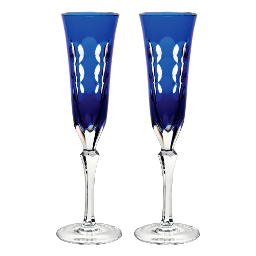 Christofle - Crystal Champagne Flutes - Set of 2 - Iriana