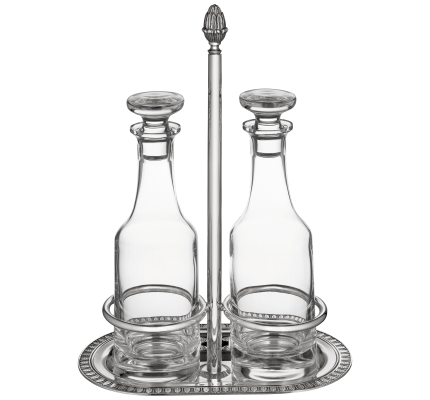 Oil & Vinegar Cruet Set Malmaison  Silver plated
