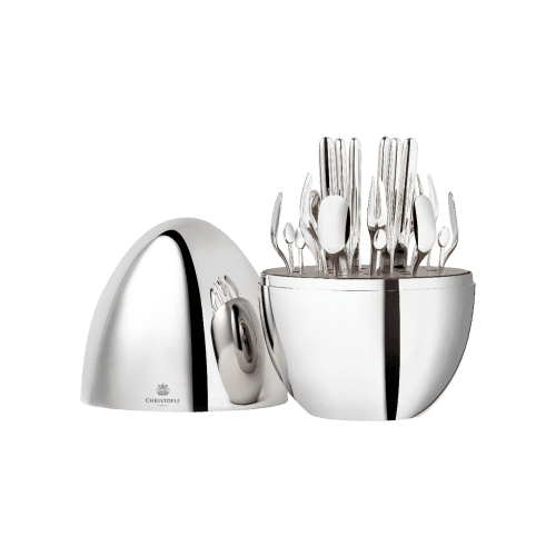24-Piece Silver-Plated Flatware Set with Chest MOOD