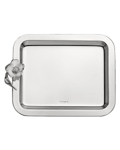 Tray 20x16 cm Anemone  Silver plated