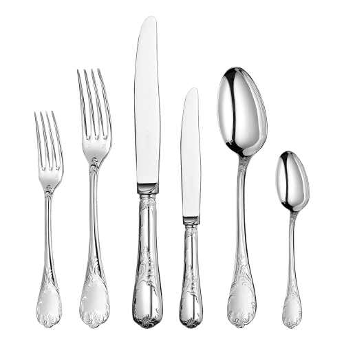 Antique silver 2025 flatware set