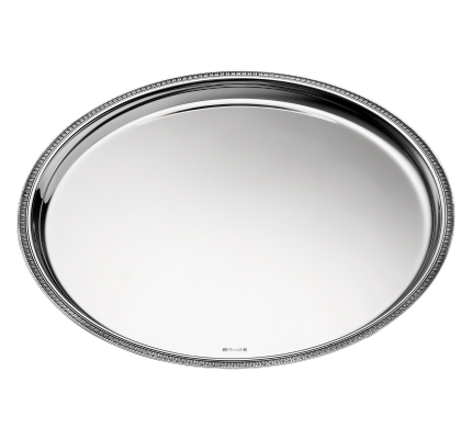 Round tray 39 cm Malmaison Silver plated