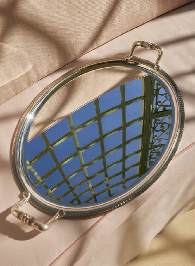 Silver-plated serving trays - Christofle