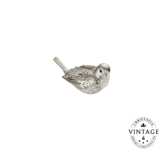 christofle female sparrow, silverware - vintage 1