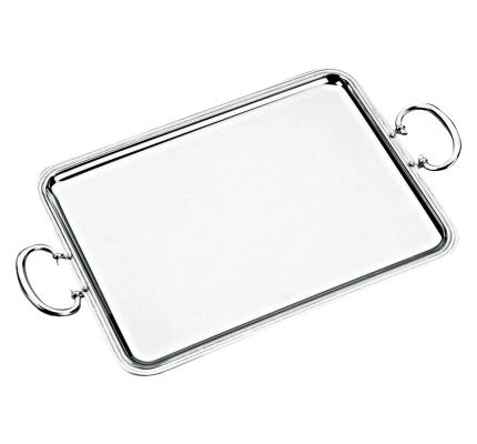 christofle rectangular tray  albi  silver plated 1