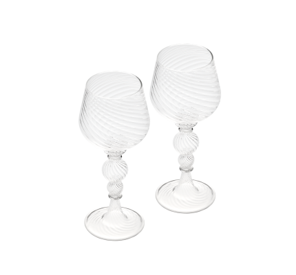 christofle set of 2 white wine glasses 0