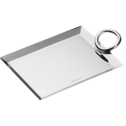 christofle silver-plated business card tray - 5 x 3.5 in 1