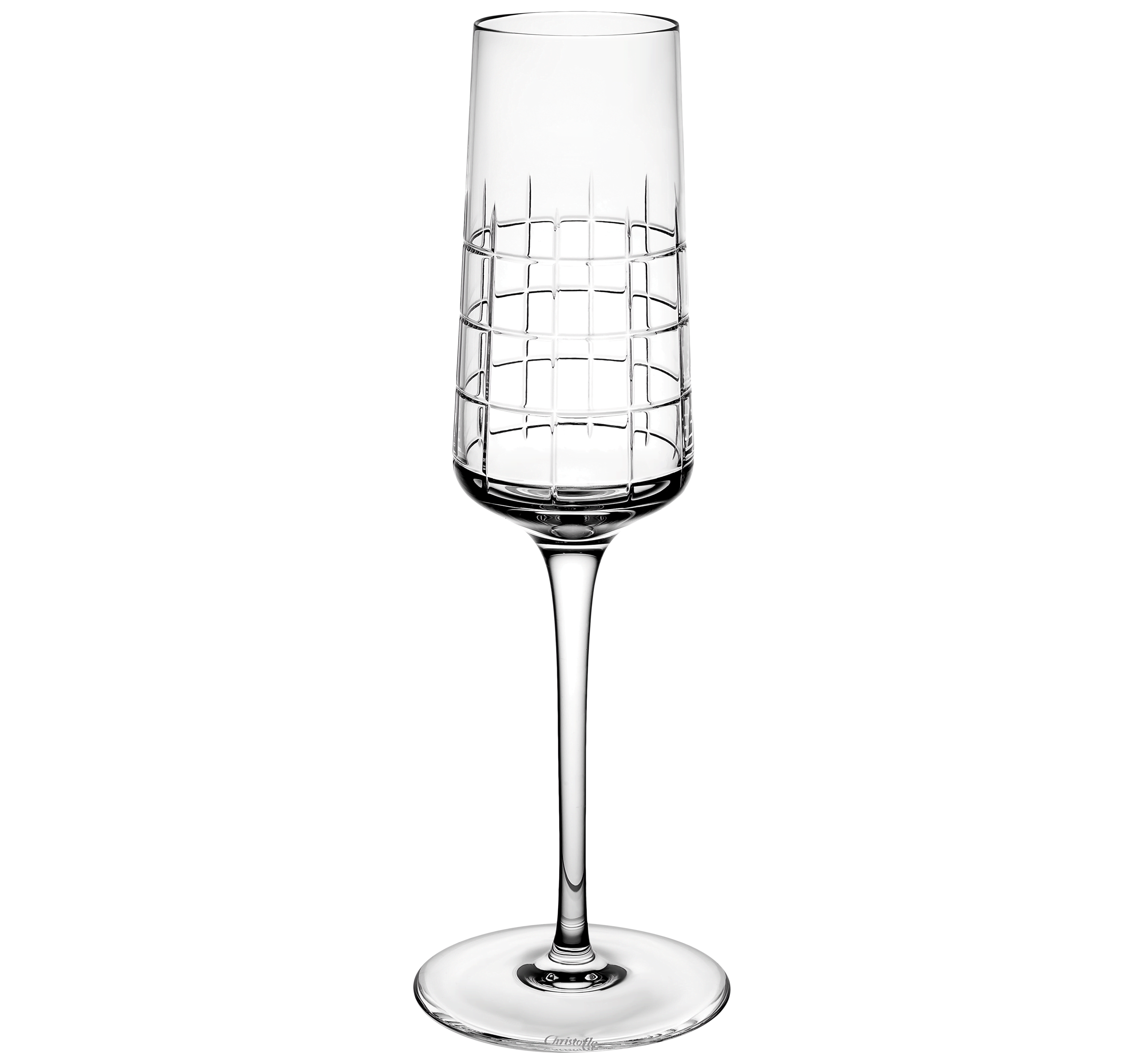 christofle lot de 2 flûtes à champagne en cristal 1