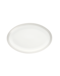 Porcelain Oval platter 28 cm Platinum Finish
