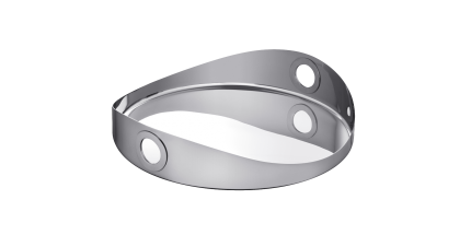christofle round tray 40cm oh de christofle  stainless steel 1