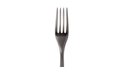 christofle stainless steel table fork - black colour 2