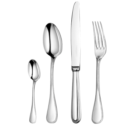 christofle 24 piece sterling silver flatware set with chest 1