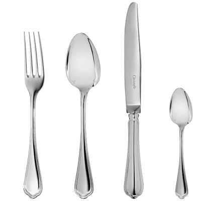 christofle flatware set for 6 people (24 pieces) spatours  silver plate 2
