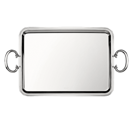 christofle rectangular tray with handles 43x31cm albi  silver plated 1