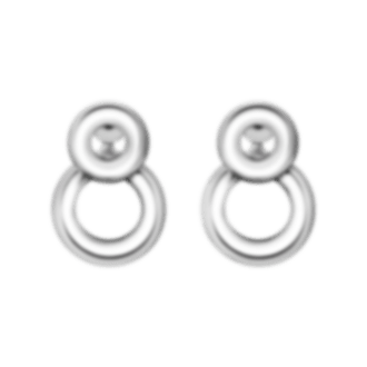 christofle Sterling Silver Pendant Earrings 