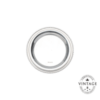 Round Glass Saucer, Silverware - Vintage