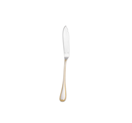 christofle partially gilded silver-plated fish knife 1