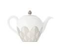 Porcelain Round teapot 1,5L - Platinum