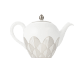 Porcelain Round teapot 1,5L - Platinum