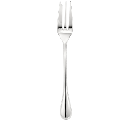 christofle serving fork perles  silver plated 3