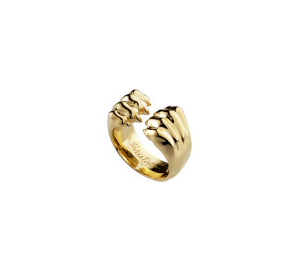 Sterling-Silver Gilded 24 carats Open Ring