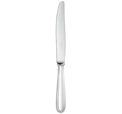 christofle standard dinner knife perles  silver plated 1