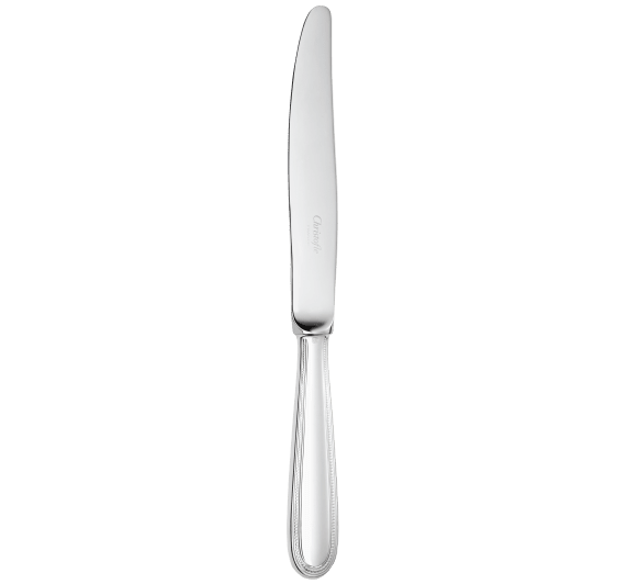 christofle standard dinner knife perles  silver plated 1