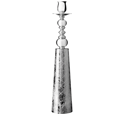 christofle single candle silver-plated candlestick  1