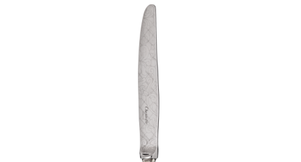 christofle partially gilded silver plated dinner knife - pink and yellow gold 2