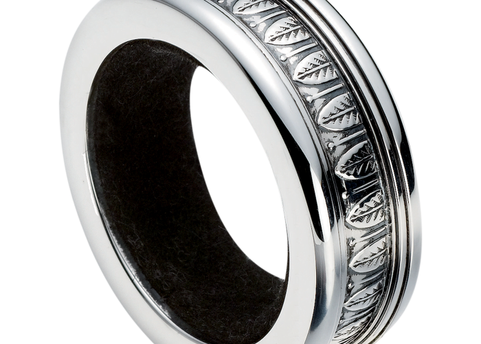 christofle bacchus ring malmaison  silver plated 0