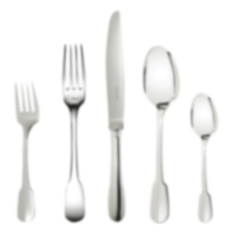 Individual place settings (5 pieces) Cluny  Silver plated