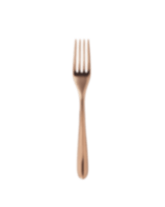 christofle Stainless steel table fork - copper colour